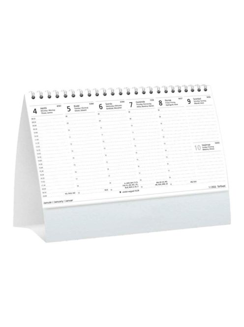 Kisméretű asztali naptár