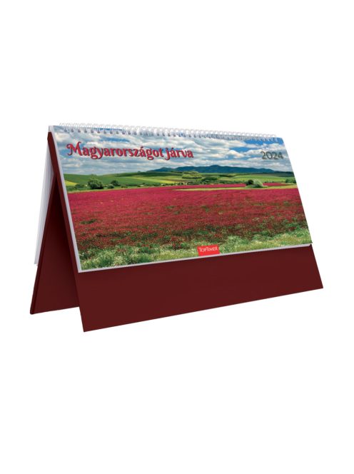 Magyarországot járva asztali naptár, álló táblával