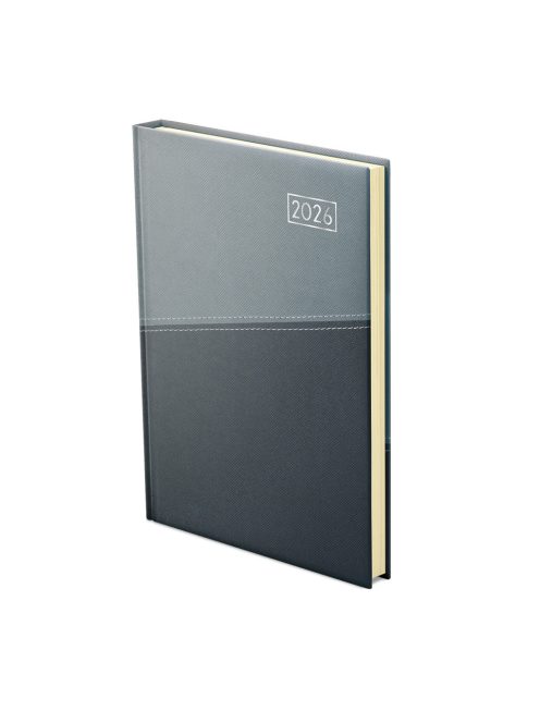 Duplex B5 heti szürke-antracit határidőnapló - 2026