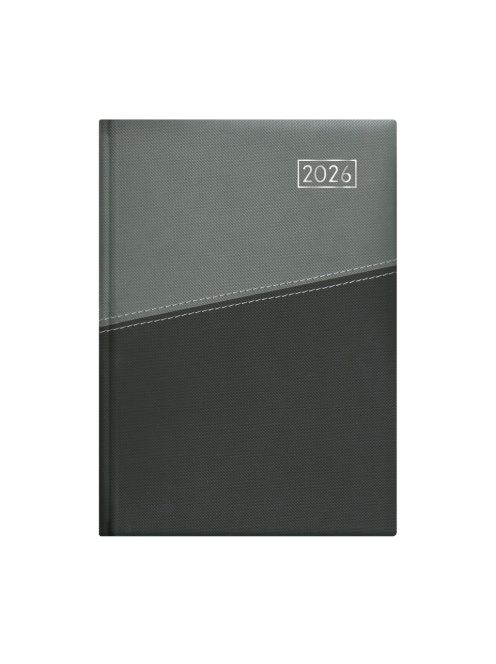 Duplex B5 heti szürke-antracit határidőnapló - 2026