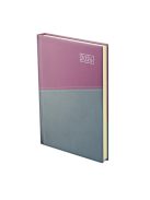 Duplex B5 heti lila-szürke határidőnapló - 2026