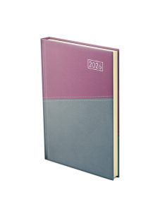 Duplex B5 heti lila-szürke határidőnapló - 2026