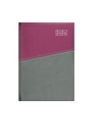 Duplex B5 heti lila-szürke határidőnapló - 2026