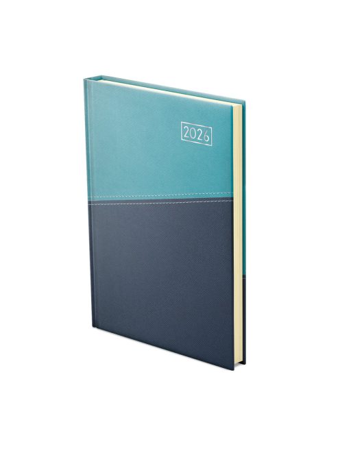Duplex B5 heti türkiz-kék határidőnapló - 2026