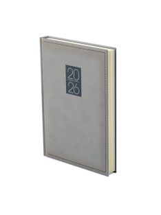 Classic A5 napi szürke határidőnapló - 2026