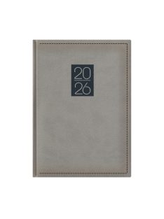 Classic A5 napi szürke határidőnapló - 2026