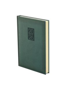Classic A5 napi zöld határidőnapló - 2026