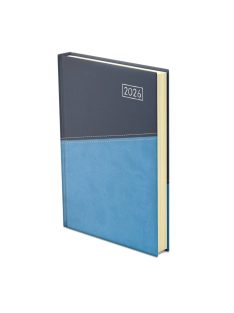 Duplex A5 napi kék-világoskék határidőnapló - 2026