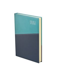 Duplex A5 napi türkiz-kék határidőnapló - 2026