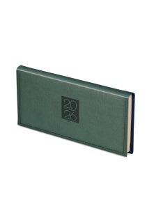 Classic fekvő zsebnaptár zöld - 2026