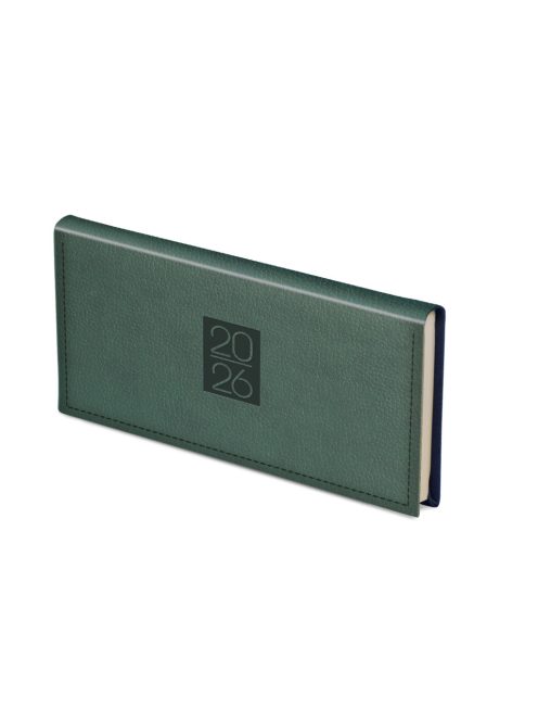 Classic fekvő zsebnaptár zöld - 2026