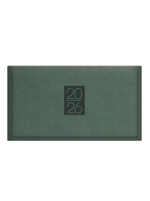 Classic fekvő zsebnaptár zöld - 2026