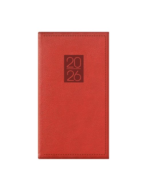 Classic álló zsebnaptár bordó - 2026