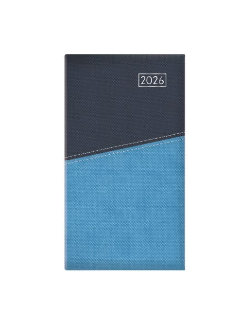 Duplex álló zsebnaptár kék-világoskék - 2026