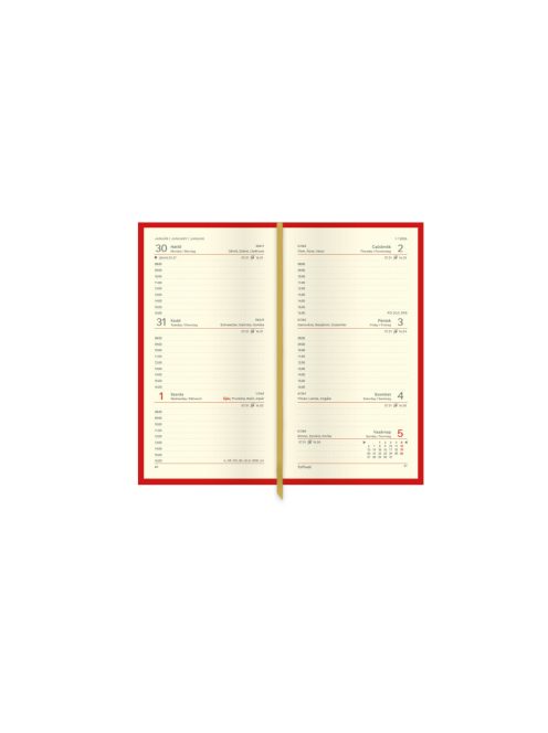 Duplex álló zsebnaptár kék-világoskék - 2026