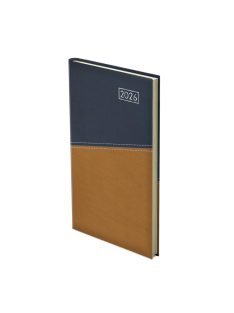 Duplex álló zsebnaptár kék-mustár - 2026