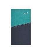 Duplex álló zsebnaptár türkiz-kék - 2026