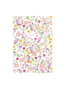 "404 Notes found" jegyzetfüzet - A5 Flowers white