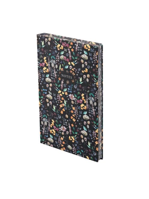 "404 Notes found" jegyzetfüzet - A5 Flowers black