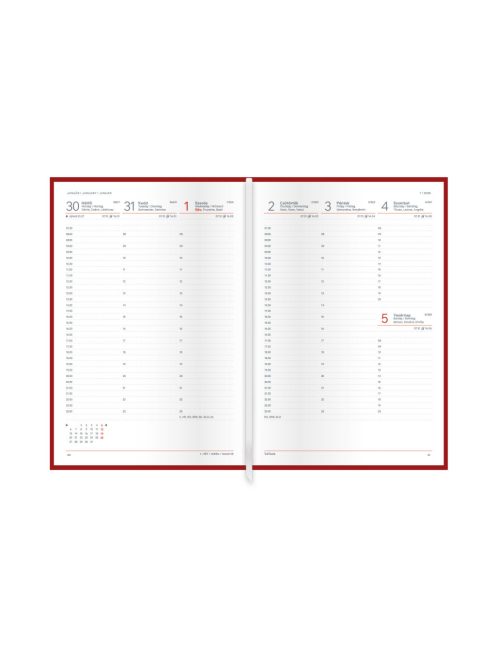 Economic B5 heti határidőnapló zöld - 2026