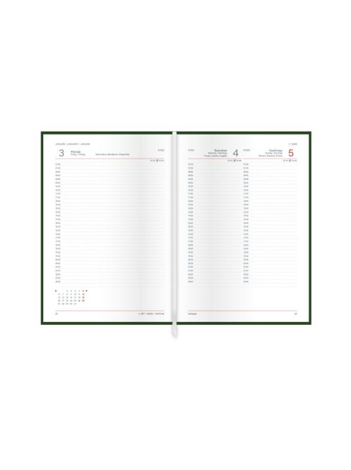 Economic A5 napi határidőnapló kék - 2026