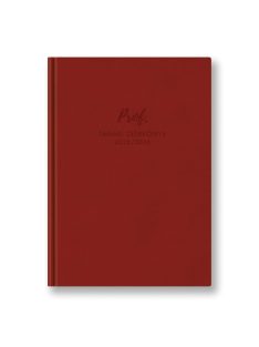 Prof tanári zsebkönyv bordó műbőr 2025-2026