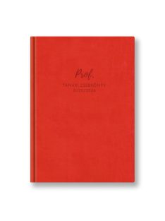 Prof tanári zsebkönyv korall műbőr 2025-2026