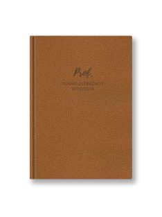 Prof tanári zsebkönyv barnás műbőr 2025-2026