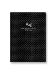 Prof tanári zsebkönyv karbonszürke műbőr 2025-2026