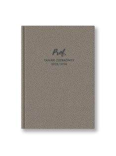 Prof tanári zsebkönyv szürke műbőr 2025-2026