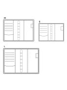 L221 Saturnus kalendárium kék műbőr - 2026