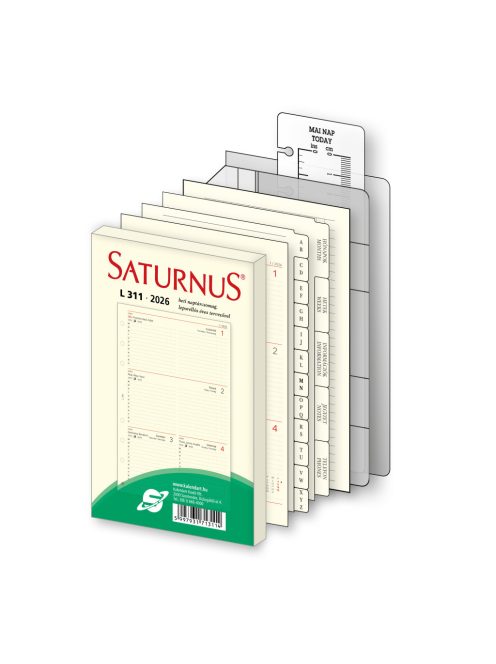L221 Saturnus kalendárium kék műbőr - 2026