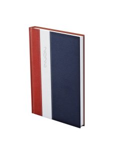 Fashion B5 heti határidőnapló bordó-fehér-kék - 2026