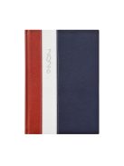 Fashion B5 heti határidőnapló bordó-fehér-kék - 2026