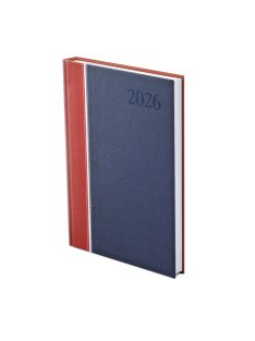 Groovy B5 heti határidőnapló bordó-fehér-kék - 2026