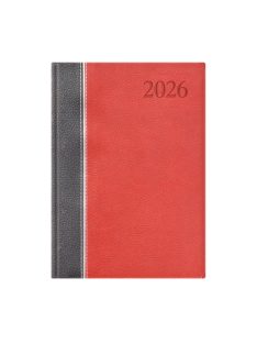   Groovy B5 heti határidőnapló antracit-ezüst-bordó - 2026