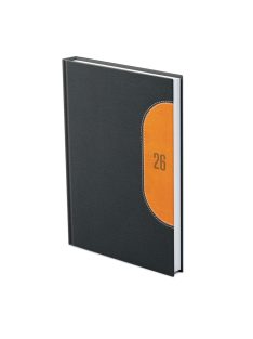 Kredo B5 heti határidőnapló fekete-sárga - 2026