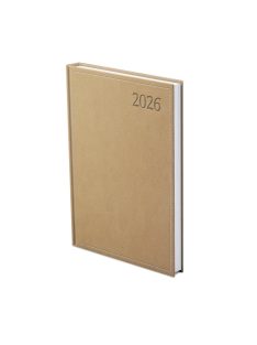 Traditional B5 heti határidőnapló bézs - 2026