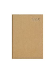 Traditional B5 heti határidőnapló bézs - 2026