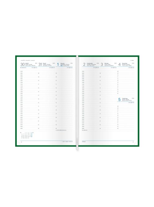 Young B5 heti határidőnapló fekete-fehér - 2026