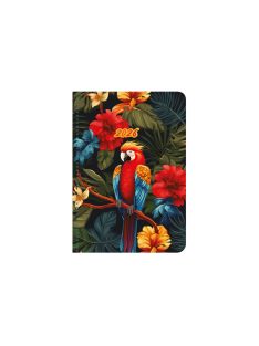 Flexi B6 heti határidőnapló papagáj - 2026