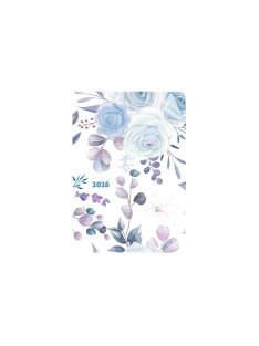 Flexi B6 heti határidőnapló kék rózsa - 2026