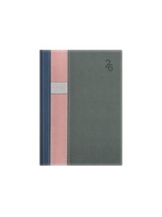 Vario B6 heti határidőnapló kék-rózsa-szürke - 2026