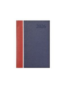 Groovy A5 heti határidőnapló bordó-fehér-kék - 2026