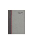 Groovy A5 heti határidőnapló antracit-piros-szürke - 2026