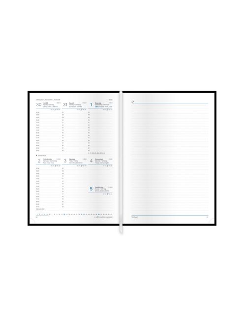 Joy A5 heti határidőnapló masni - 2026