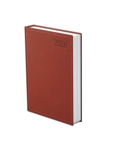 Traditional B5 napi határidőnapló bordó - 2026