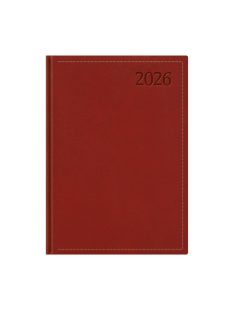 Traditional B5 napi határidőnapló bordó - 2026