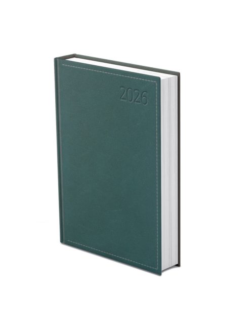 Traditional B5 napi határidőnapló zöld - 2026