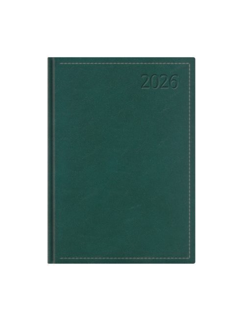 Traditional B5 napi határidőnapló zöld - 2026